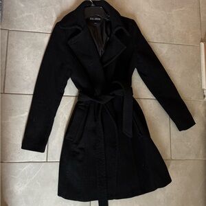 Express Black Belted Outerwear